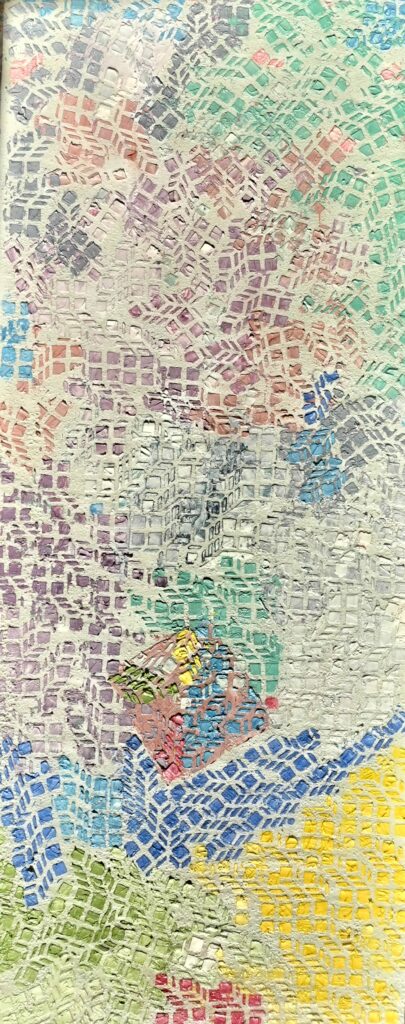Auteur: Desarts13​ Titre: Contre carré​ Date:10/10/2021​ Dimension:122 x 49cm​